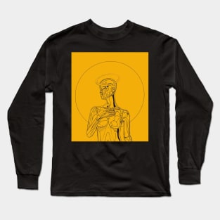 Domain (Yellow Background) Long Sleeve T-Shirt